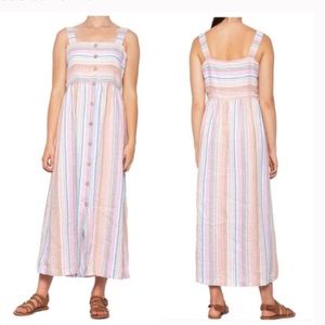 C&C California Multicolor Striped Maxi Dress